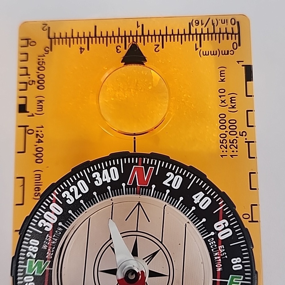 Compass Orienteering Map Reading Navigation Backpacking Hiking Clear Scaled - Picture 3 of 10